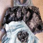 Newborn Flower Dress With Embroidered Bloomers..