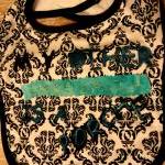 Goth Swirls Bib Hand Embroidered And Handmade