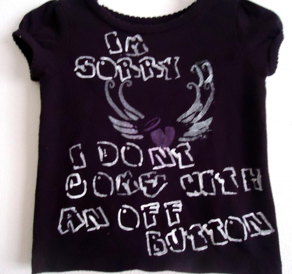Toddler Silkscreen Shirt With Funny Saying